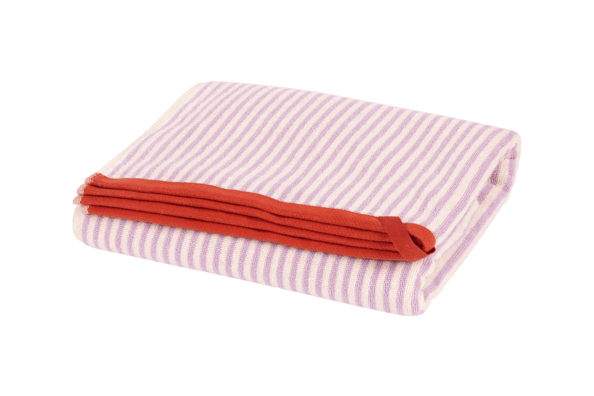 Pastel Lilac / Narrow stripes
